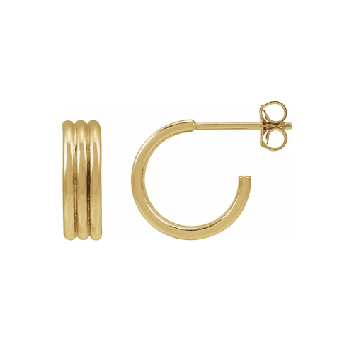 Gold-Filled Triple Hoop Earring