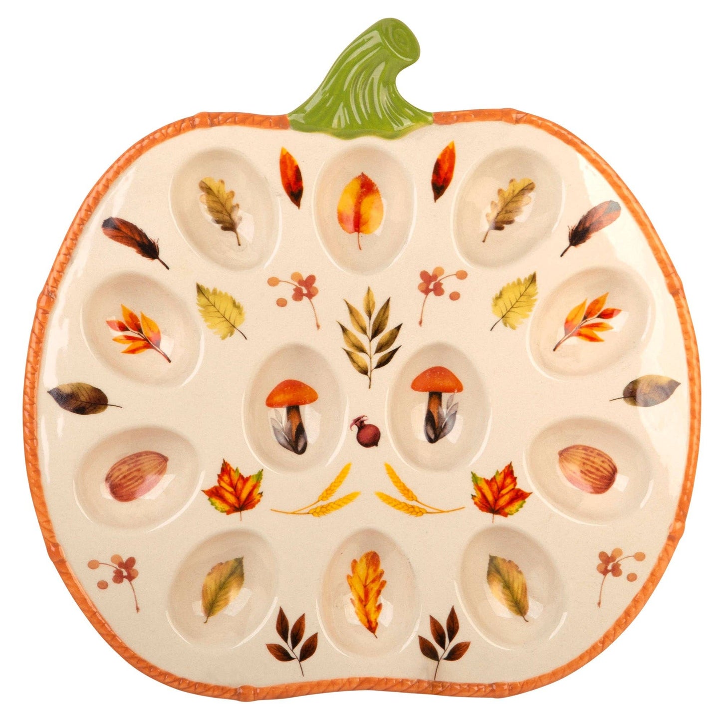 Harvest Pumpkin Egg Platter