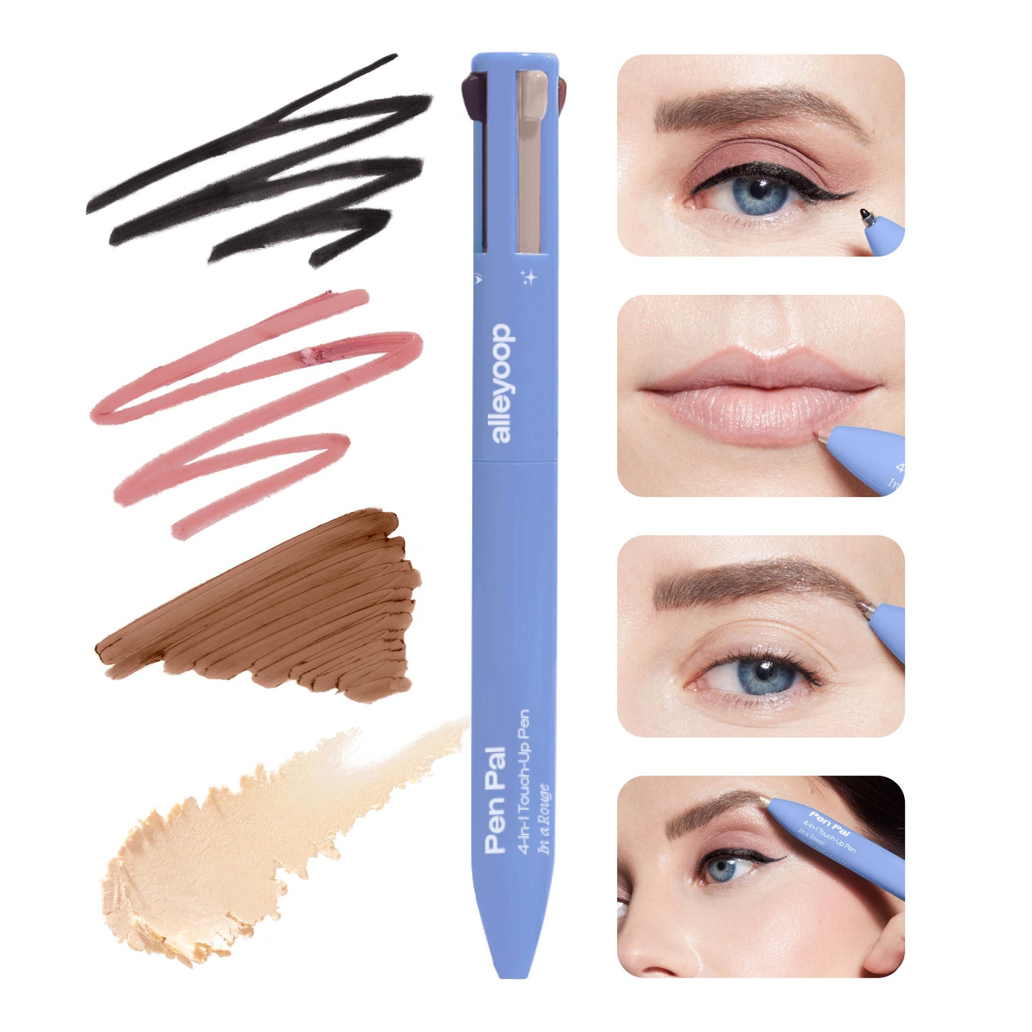 Alleyoop In a Rouge Pen Pal 4-in-1 Makeup Touch Up Pen