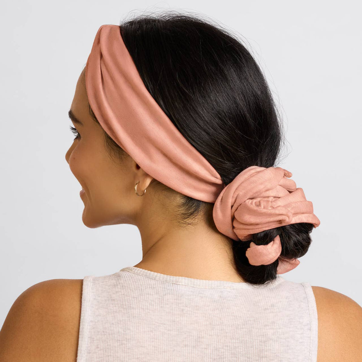 Set & Flow Heatless Curling Headband - Terracotta