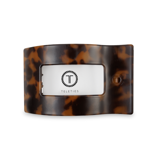 Tortoise | Medium | Flat Rectangle Hair Clip