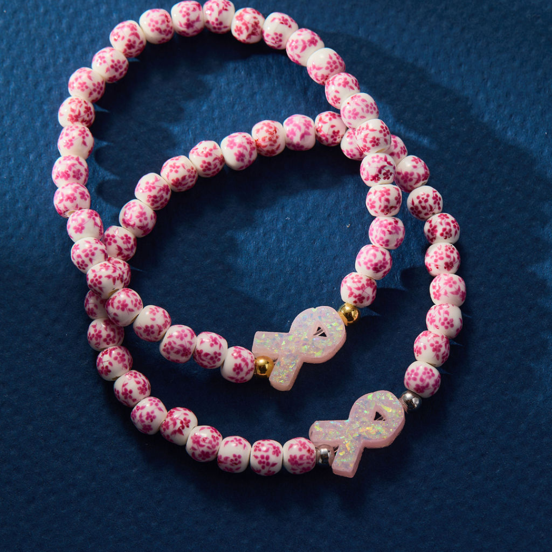 Holy Water Bracelet - Pink Ribbon Awareness