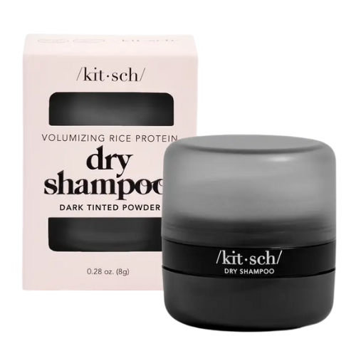 Volumizing Rice Protein Dry Shampoo - Dark Tinted Powder