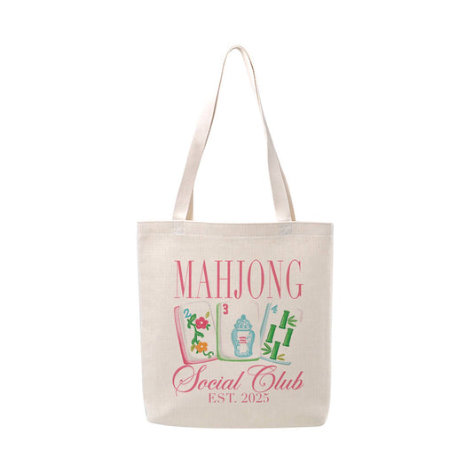 Mahjong Social Club Tote Bag