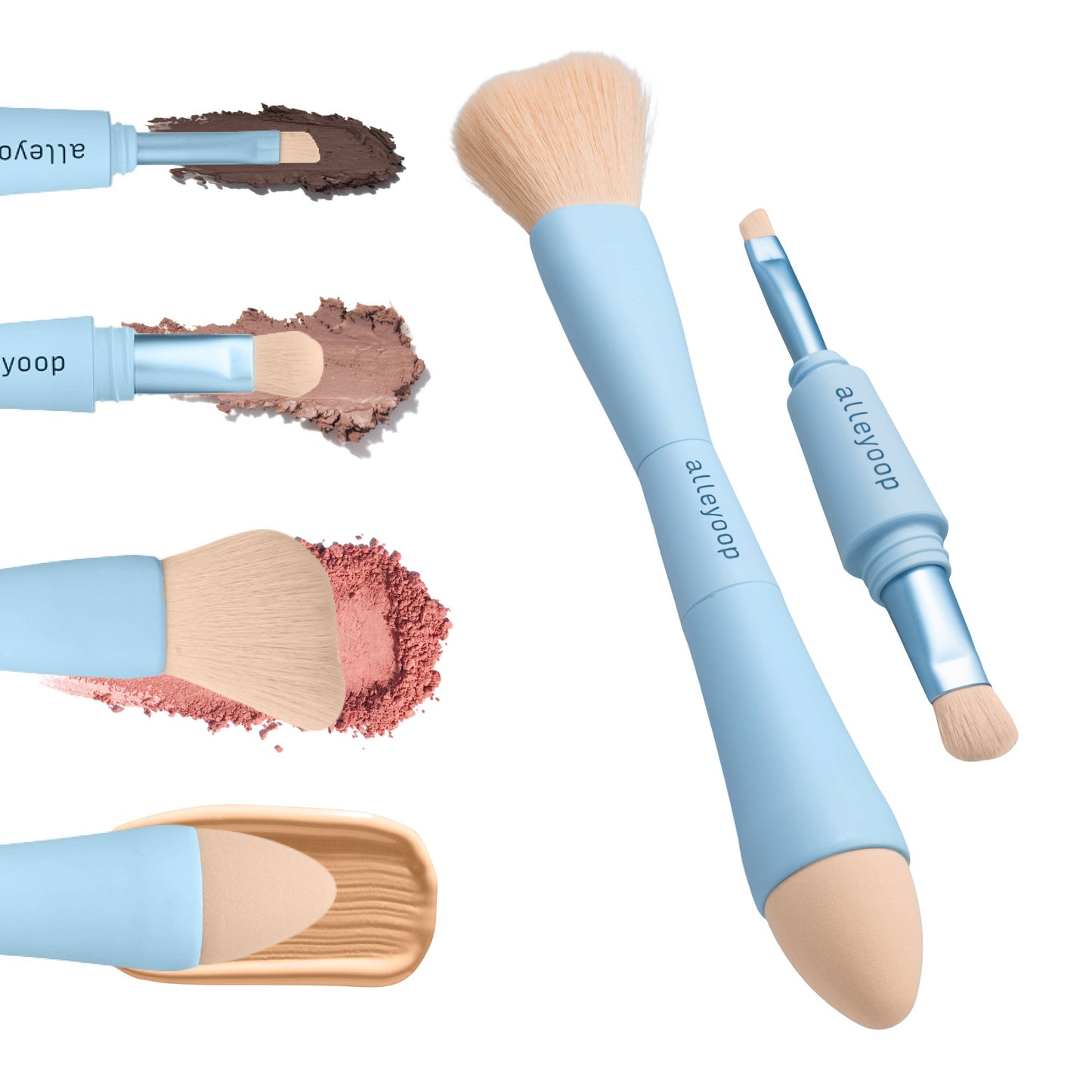 Alleyoop Multi-Tasker 4-in-1 Makeup Brushes