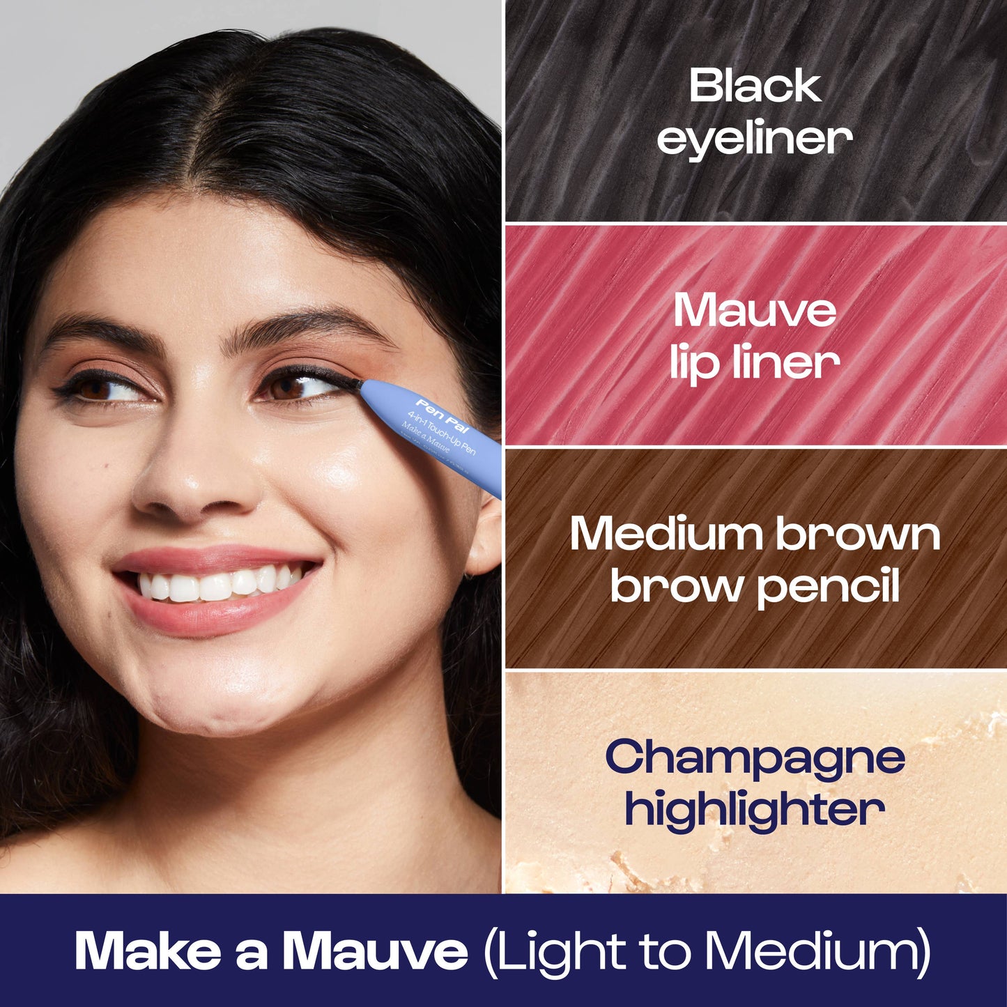 Alleyoop Make a Mauve Pen Pal 4-in-1 Makeup Touch Up Pen