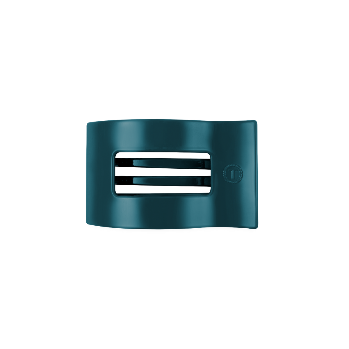 Teal With It | Small | Flat Rectangle Hair Clip