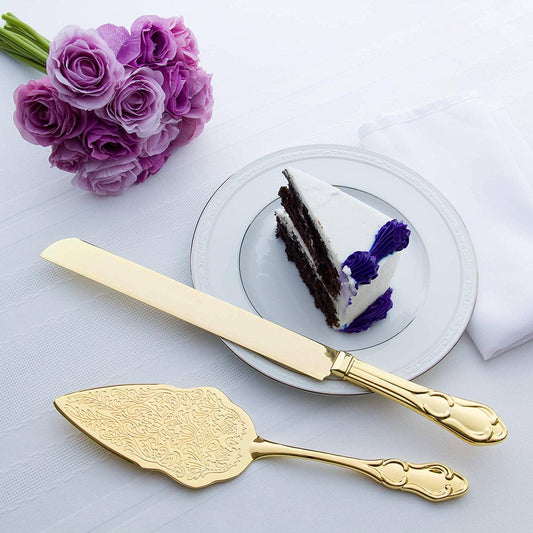 Wedding Cake Knife & Server Set