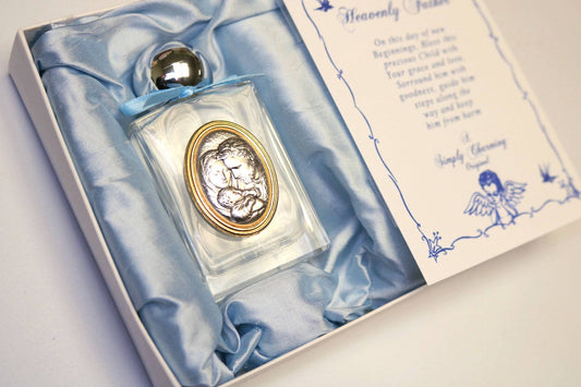Baptism Holy Water Bottle - Blue