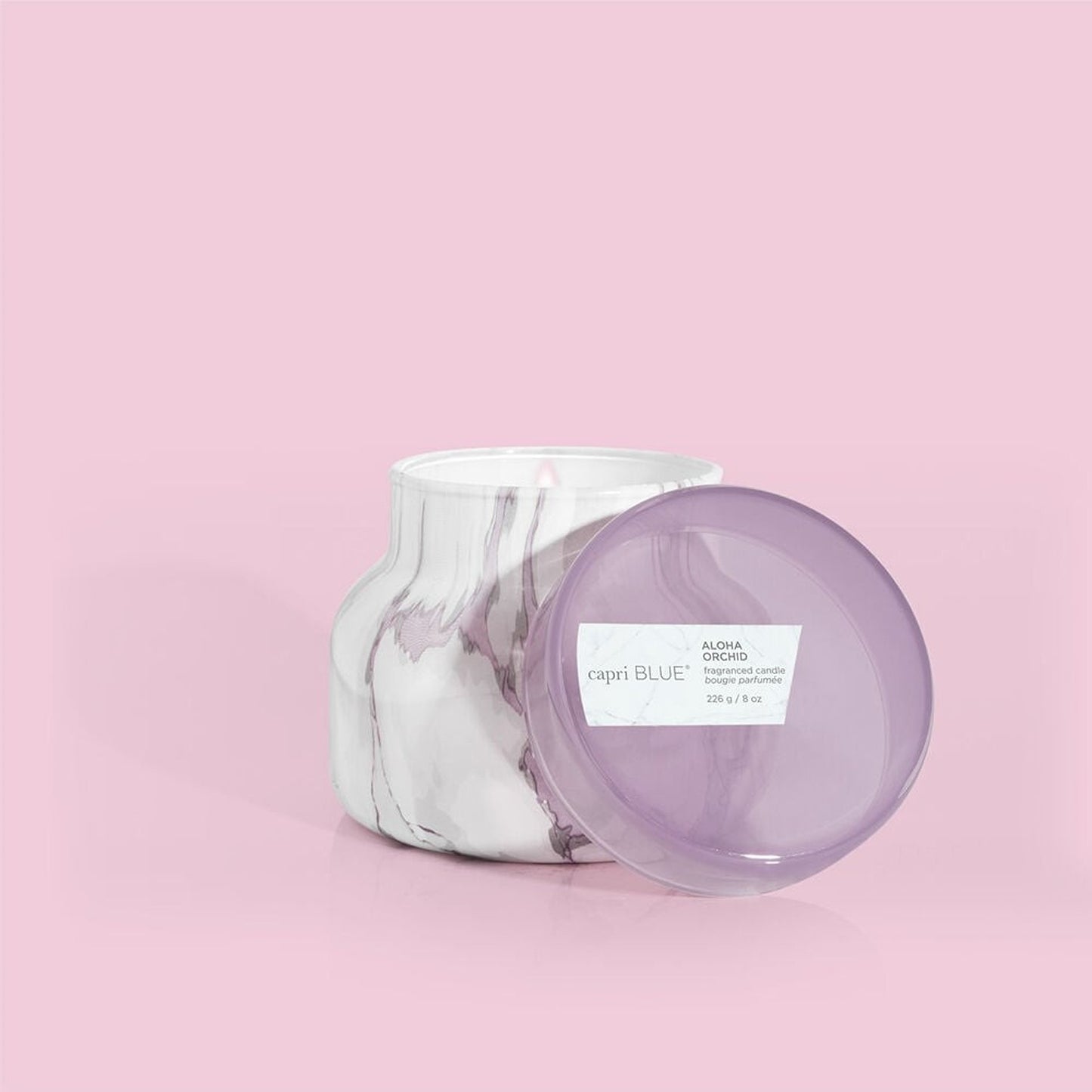ALOHA ORCHID MODERN MARBLE PETITE JARS, 8 oz