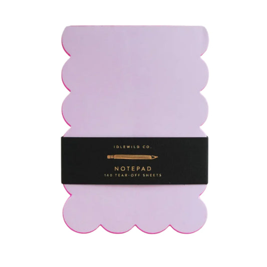 Scalloped Shaped Pad | Lilac + Hot Pink
