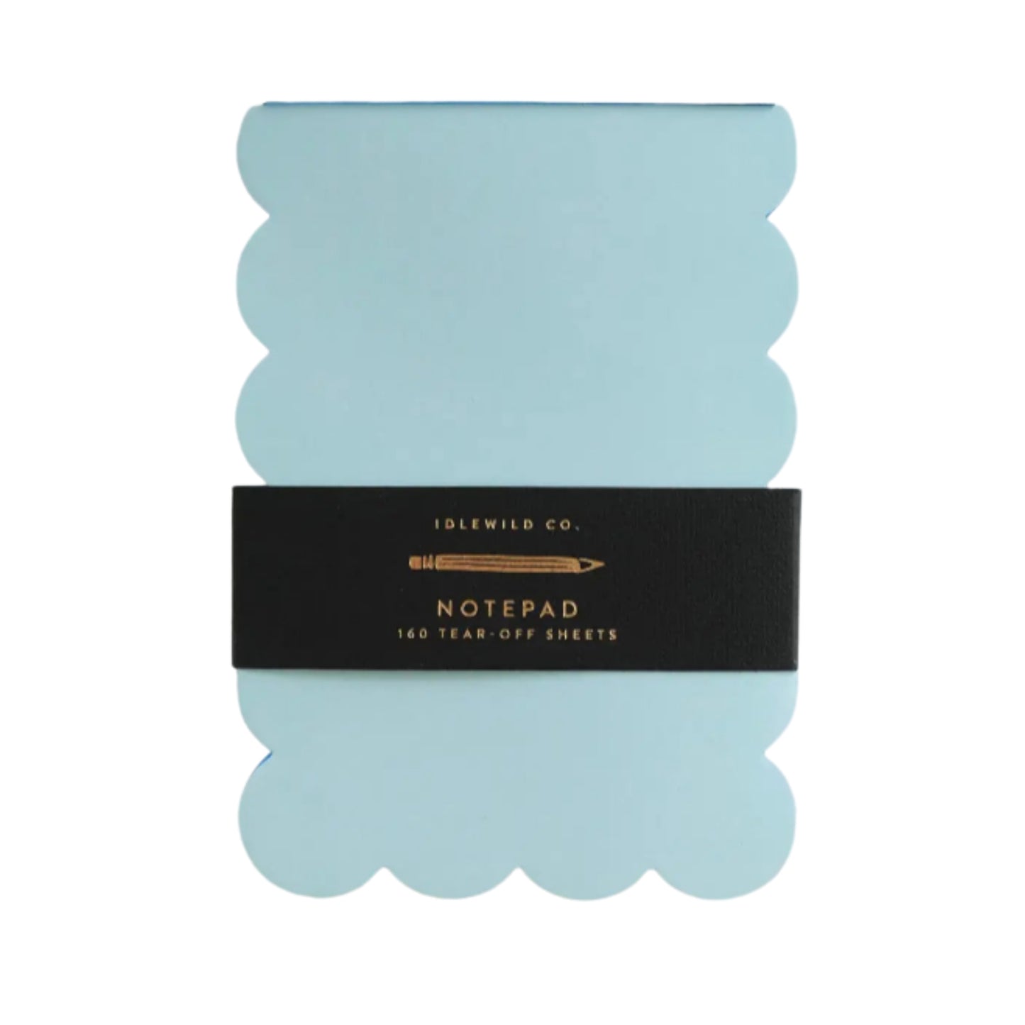 Scalloped Shaped Pad | Aqua + Blue