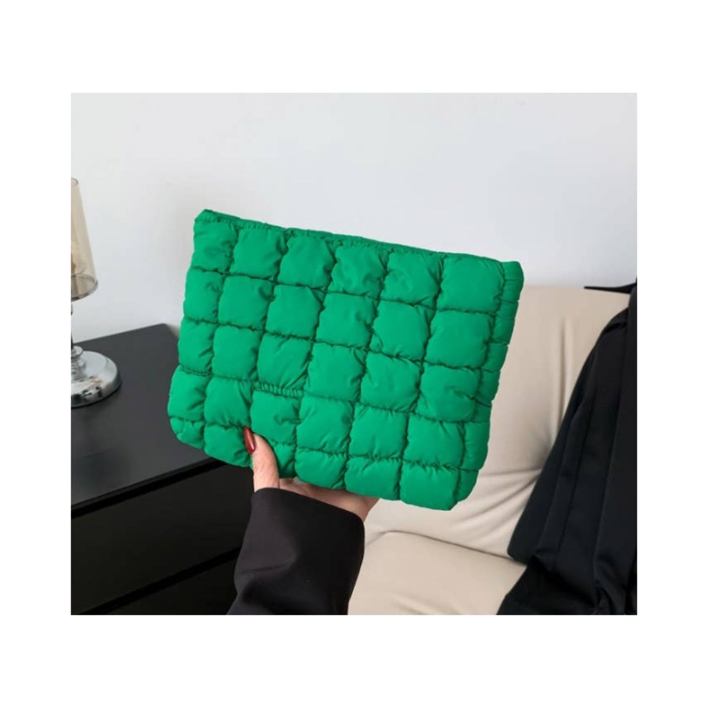 Quilted Puffy Cosmetic Bag