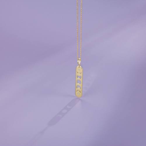 Diamond Moon Phase Necklace