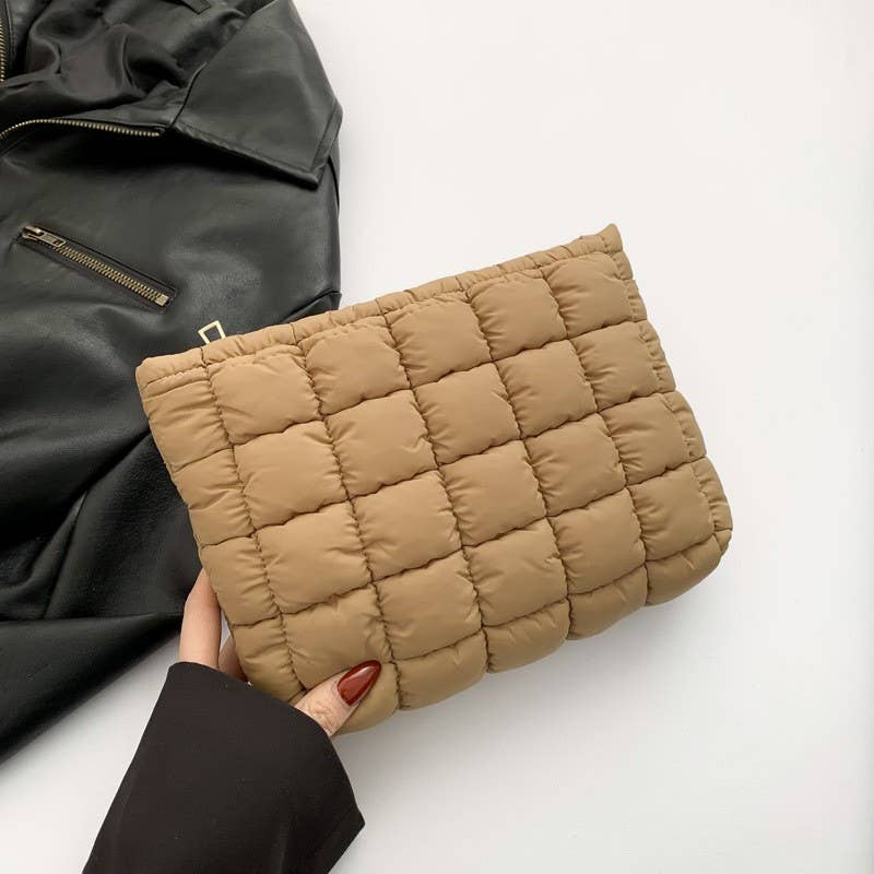Quilted Puffy Cosmetic Bag