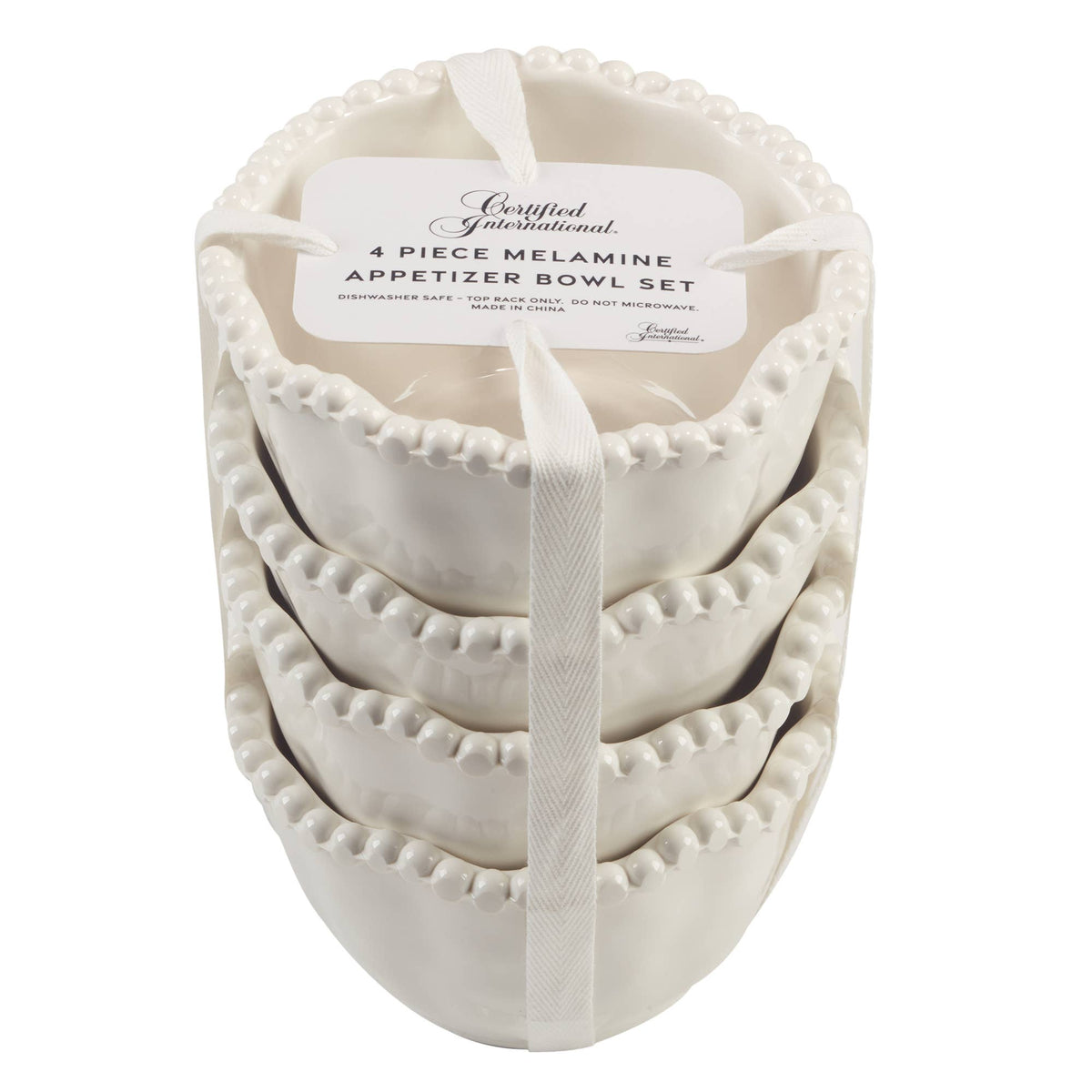 Perlette Gift Cream Melamine Set of 4