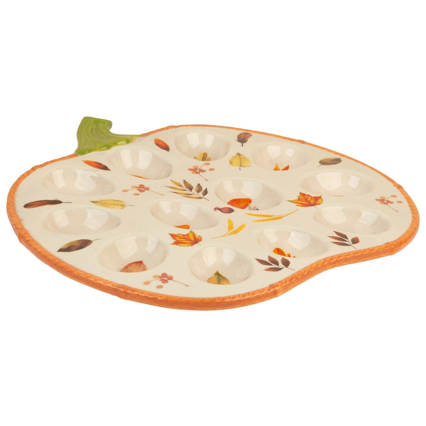 Harvest Pumpkin Egg Platter