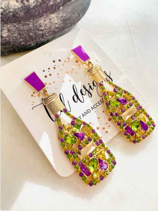 Mardi Gras Champagne Bottles