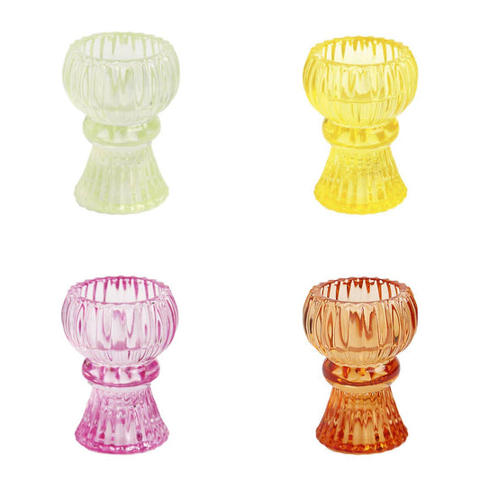 Small Glass Candle Holder