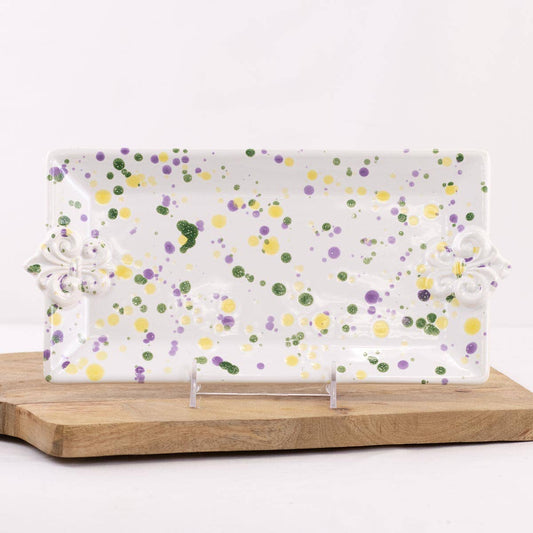 LaFleur Embossed Watercolor Rectangle Platter