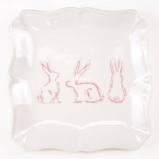 Lily Belle Bunny Square Platter