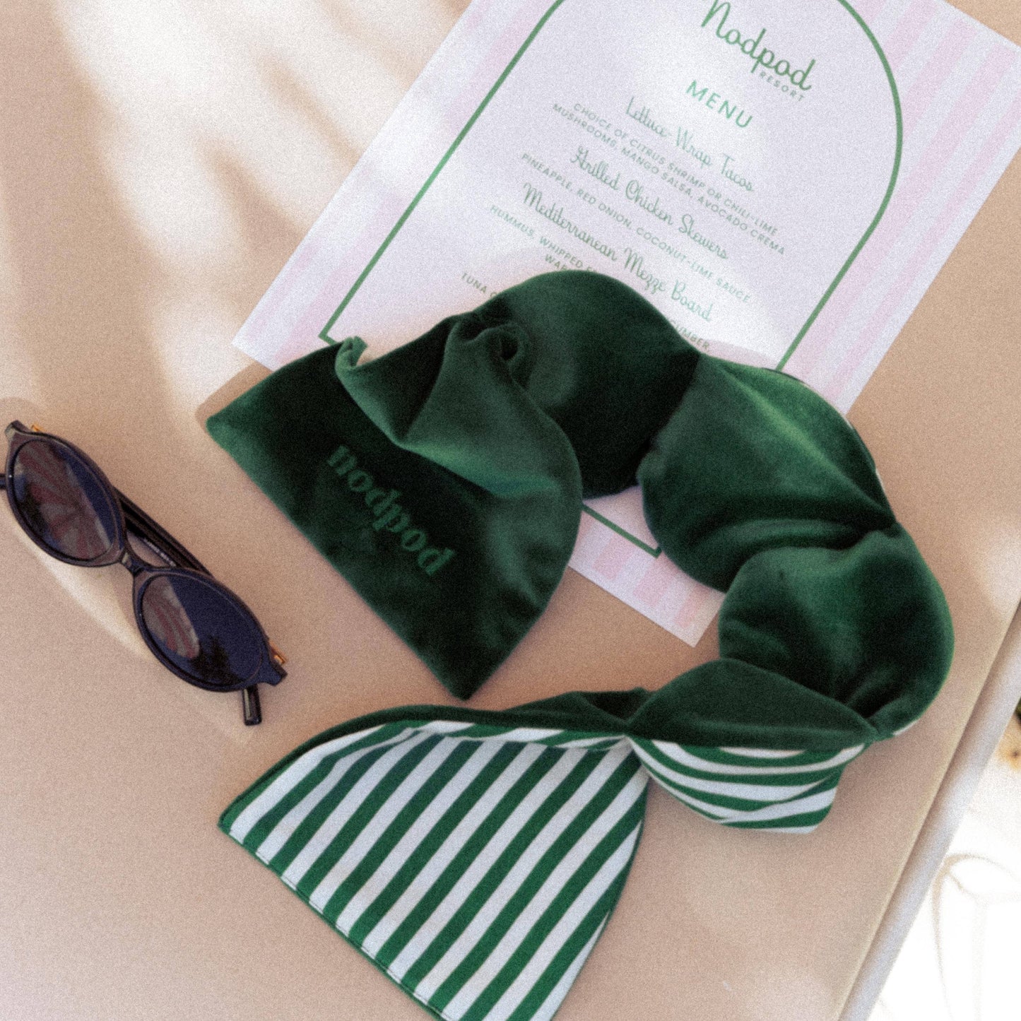 Green Cabana Weighted Sleep Mask - Resort Collection