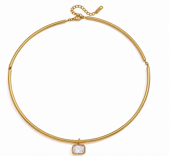 Collar Necklace - Emerald