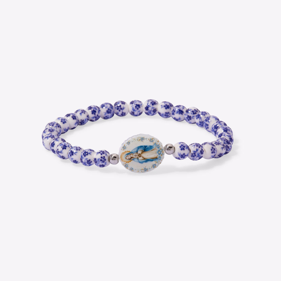 HOLY WATER MIRACULOUS MARY PORCELAIN BRACELET