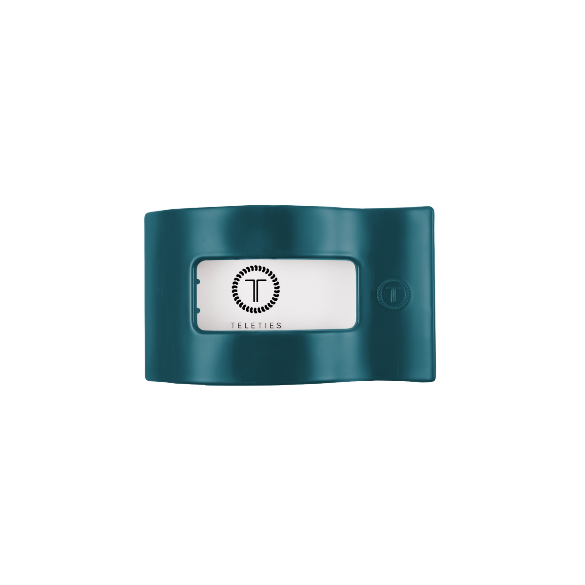 Teal With It | Small | Flat Rectangle Hair Clip