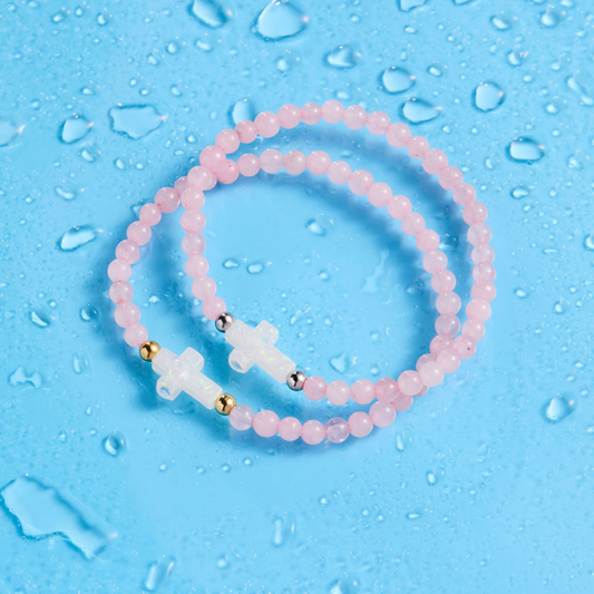 Holy Water Bracelet - Rose Quartz