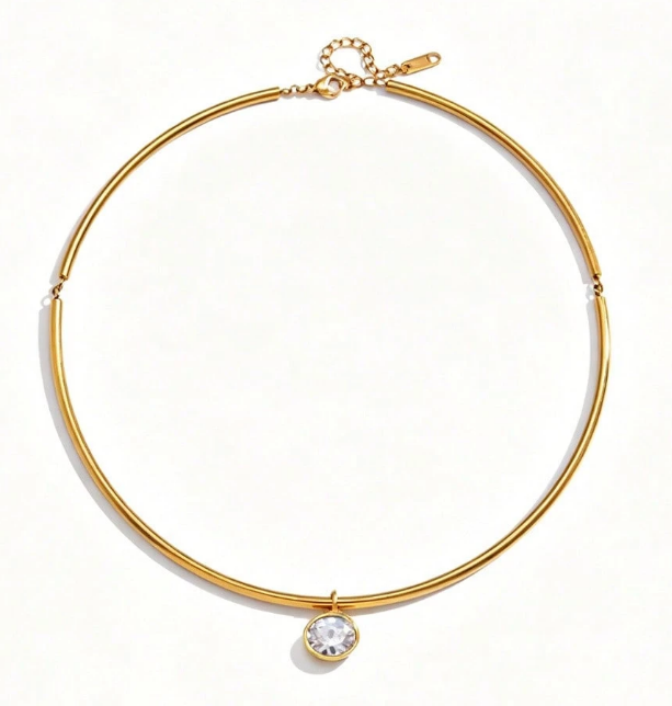 Collar Necklace - Oval