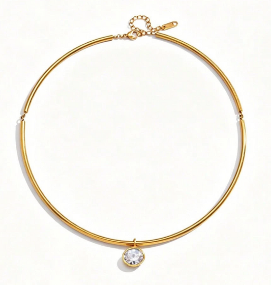 Collar Necklace - Oval