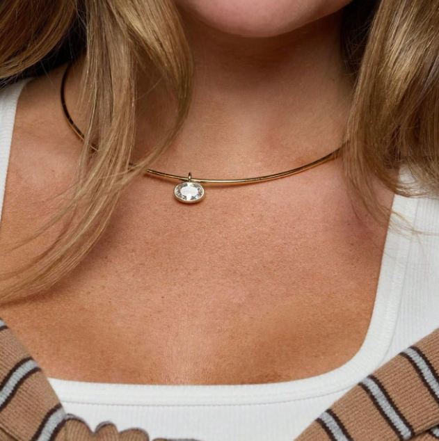 Collar Necklace - Oval