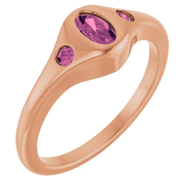 Pink Tourmaline Ring