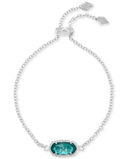 ELAINA DELICATE CHAIN BRACELET RHODIUM LONDON BLUE