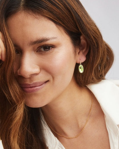 LEE DROP EARRINGS GOLD IVORY MOTHER OF PEARL