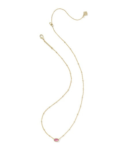 MINI ELISA SATELLITE SHORT PENDANT NECKLACE GOLD AZALEA ILLUSION