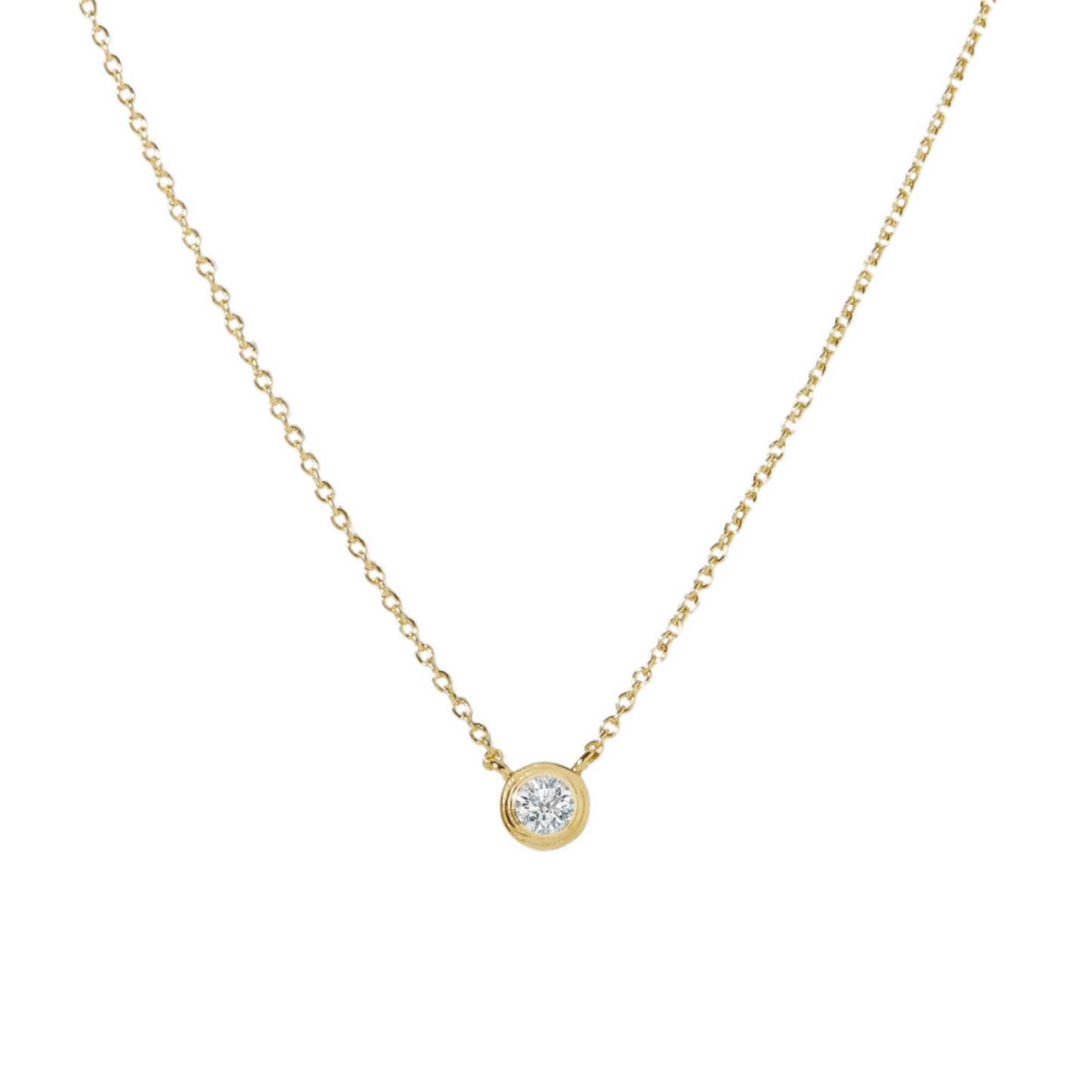 Tiny Bezel Necklace